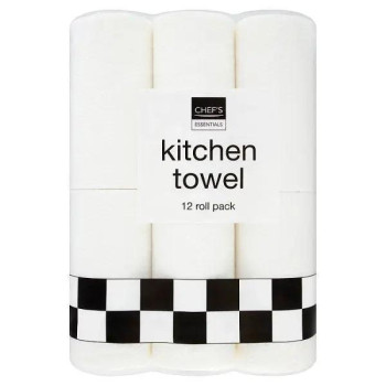 Chef's Essentials Kitchen Towel 12 Roll (Case of 3)