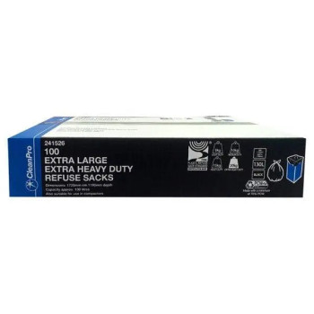 CleanPro 100 Extra Large Extra Heavy Duty Refuse Sacks 7.5kg