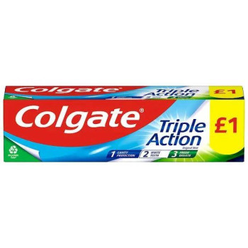 Colgate Triple Action Toothpaste 75ml (Case of 12)