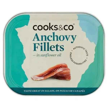 Cooks & Co Anchovy Fillets in Sunflower Oil
