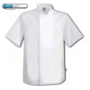 Coolmax Chefs Jacket Short Sleeve Black - White
