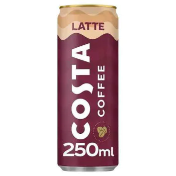 Costa Coffee Latte 12 x 250ml Cans Costa Coffee Latte 12 x 250ml Cans