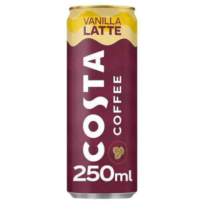 Costa Coffee Latte 12 x 250ml Cans