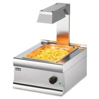 CS4/G - Lincat Silverlink 600 Electric Counter-top Chip Scuttle with Overhead Gantry-W450mm-1.0kW