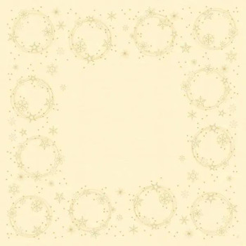 Duni Star Shine Cream Slipcover Dunisilk 84x84cm Duni Star Shine Cream Slipcover Dunisilk 84x84cm