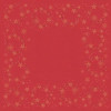 Duni Star Shine Red Slipcover Dunisilk 84x84cm