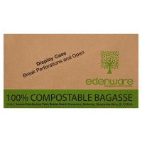 Edenware 200 Bagasse Large Meal Box (Case of 4)