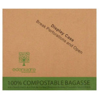 Edenware 400 Bagasse Medium Meal Box (Case of 8)