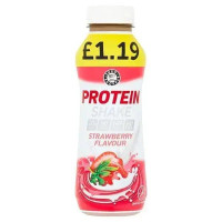Euro Shopper Protein Shake Strawberry Flavour 330ml (Case of 8)