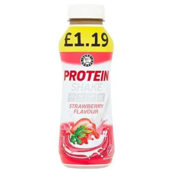 Euro Shopper Protein Shake Strawberry Flavour 330ml (Case of 8)