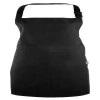 Faitrade Bib Apron Black An adjustable pocket