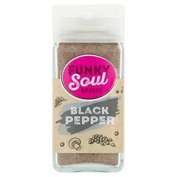 FUNKY Soul SPICES Black Pepper 41g (Case of 6) FUNKY Soul SPICES Black Pepper 41g (Case of 6)
