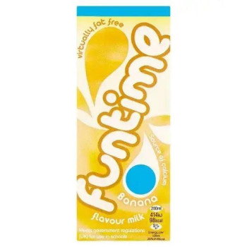 Funtime Banana Flavour Milk 200ml (Case of 30) Funtime Banana Flavour Milk 200ml (Case of 30)