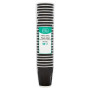 FyNite 25 Triple Wall Ripple Cups Black (Case of 20)