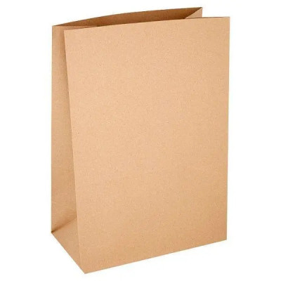 FyNite X-Large Brown Block Bottom Take-Away Food Bags - 310mm x 160mm x 350mm (100 pieces)  (Case of 1)