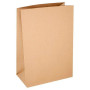 FyNite X-Large Brown Block Bottom Take-Away Food Bags - 310mm x 160mm x 350mm (100 pieces)  (Case of 1)