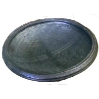Ghanaian traditional earthen clay mortar ( Asanka ) 22cm
