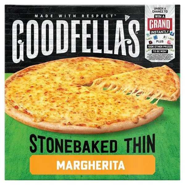 Goodfellas Stonebaked Thin Margherita Cheese Pizza 345g - (Case of 7) Goodfellas Stonebaked Thin Margherita Cheese Pizza 345g - (Case of 7)