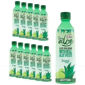 Grace Say Aloe Vera Drink Original Flavour 500ml (Case of 12) Grace Say Aloe Vera Drink Original Flavour 500ml (Case of 12)