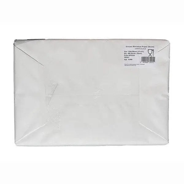 Greaseproof wrapping sheets 9"x14" Greaseproof wrapping sheets 9"x14"