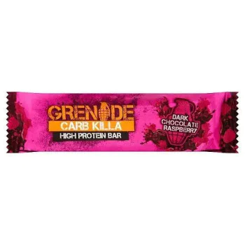 Grenade Carb Killa High Protein Bar Dark Chocolate Raspberry 60g (Case of 12) Grenade Carb Killa High Protein Bar Dark Chocolate Raspberry 60g (Case of 12)