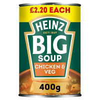 Heinz Big Soup Chicken & Veg 400g (Case of 12)