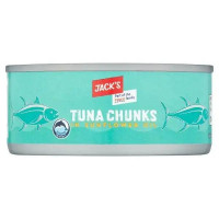 Jack's Tuna Chunks in Sunflower Oil 145g ( Case of 12)