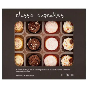Lichfields 12 Luxury Cupcakes (Case of 12)