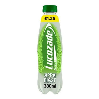 Lucozade Energy Drink Apple Blast 380ml (Case of 12)