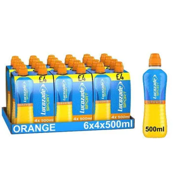 Lucozade Sport Orange 4x500ml (Case of 6)