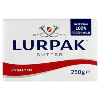 Lurpak Butter Unsalted 250g (Case of 10)