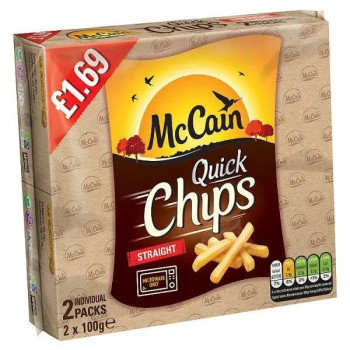 McCain Quick Chips Straight 2 x 100g (200g) - (Case of 12)