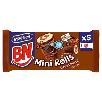 McVitie's BN Chocolate Mini Rolls Cake Bars Multipack 5 x 21.8g, 109g (Case of 12) McVitie's BN Chocolate Mini Rolls Cake Bars Multipack 5 x 21.8g, 109g (Case of 12)