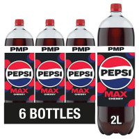 Pepsi Max Cherry No Sugar Cola 2L (Case of 6)