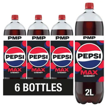 Pepsi Max Cherry No Sugar Cola 2L (Case of 6)