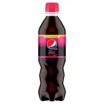 Pepsi Max Cherry No Sugar Cola Bottle PMP 500ml (Case of 12)