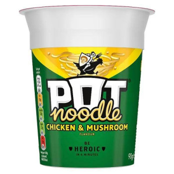 Pot Noodle Standard Pot Noodle Chicken & Mushroom 90 g (Case of 12)