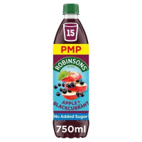 Robinsons Apple & Blackcurrant No Added Sugar Squash PMP 750ml (Case of 12)