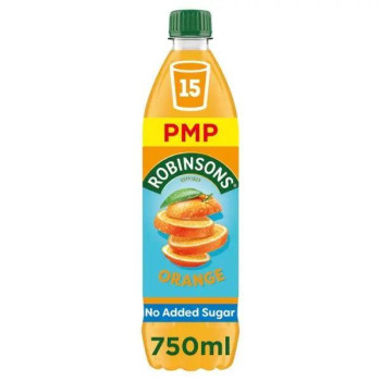 Robinsons Orange No Added Sugar Squash PMP 750ml (Case of 12) Robinsons Orange No Added Sugar Squash PMP 750ml (Case of 12)
