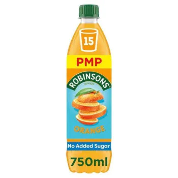 Robinsons Orange No Added Sugar Squash PMP 750ml (Case of 12)