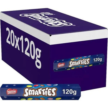 Smarties Milk Chocolate Giant Tube 120g (Case of 20) Smarties Milk Chocolate Giant Tube 120g (Case of 20)