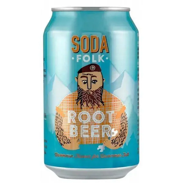 Soda Folk Root Beer 330ml (Case of 24)