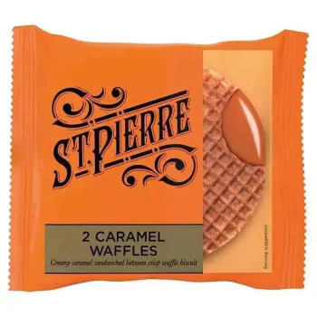 St Pierre 2 Caramel Waffles 80g (case of 12)