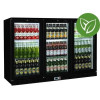 Sterling Pro Green SP3HC-BH Black Triple Door Hinged Bottle Cooler 300 Ltrs / 274 Bottles