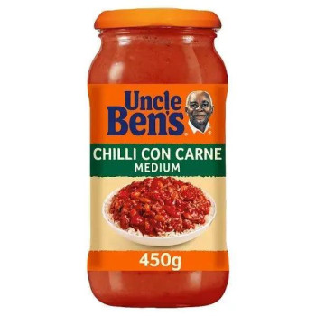 Uncle Bens Chilli Con Carne Medium Sauce 450g (Case of 6) Uncle Bens Chilli Con Carne Medium Sauce 450g (Case of 6)