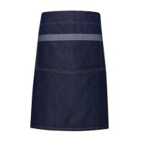 Waist Apron Contrast Denim Waist Apron
