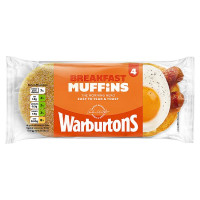Warburtons 4 Delicious Breakfast Muffins (1 x 4s)