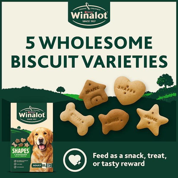 WINALOT Shapes Dog Biscuits 800g (5 x 800g)