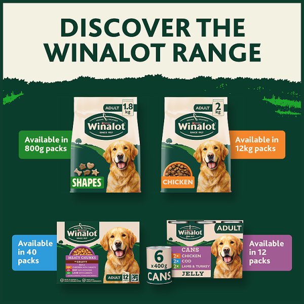WINALOT Shapes Dog Biscuits 800g (5 x 800g)