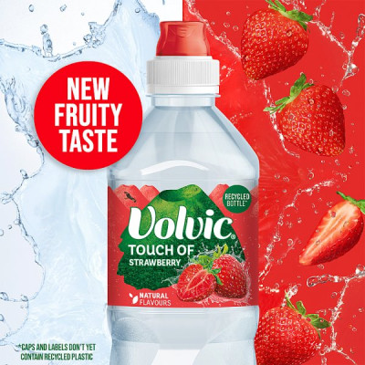 Volvic Touch of Fruit Low Sugar Strawberry Natural Flavoured Water 6 x 750ml (6 x 750ml)